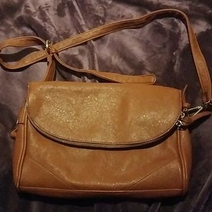 Liz Claiborne Tan over the shoulder/cross body